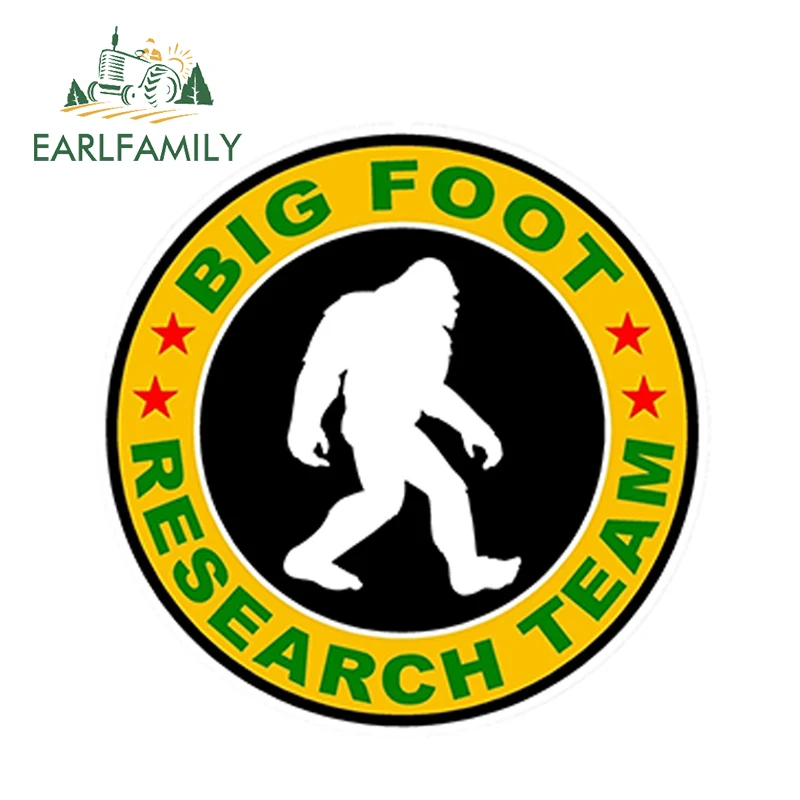 EARLFAMILY 13cm x 13cm Car Styling Monkey Research Team Sasquatch Yeti Decal Vinyl Bumper Trunk Windows Car Sticker Accessories