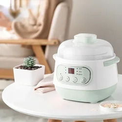 Electric Slow Cooker Food Steamer Ceramic Pot Multifunction BirdNest Soup Stew Pregnant Tonic Baby Supplement Heater Warmer