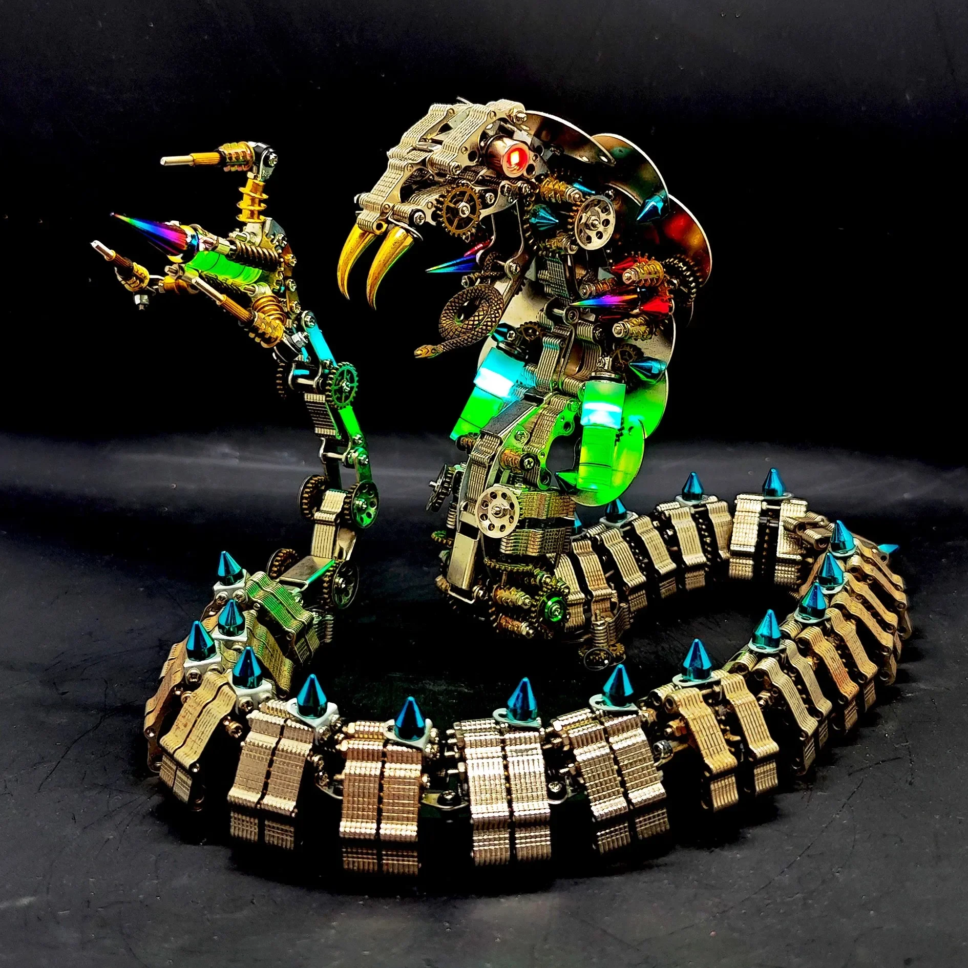 

Mechanical assembly 3D three-dimensional glasses king rattlesnake difficult metal assembly model ornament handmade toys