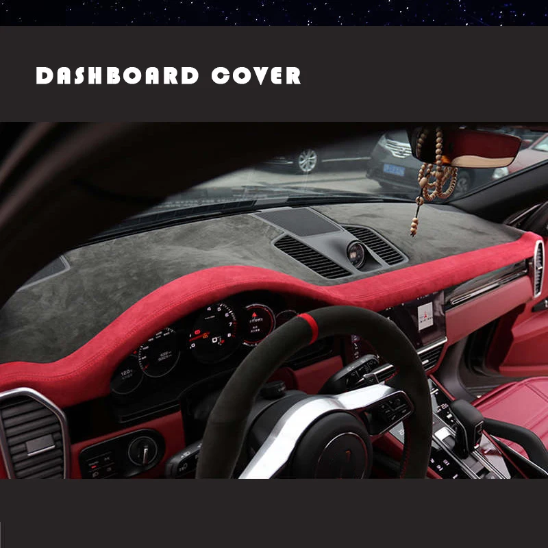 

Чехлы на приборную панель автомобиля из алькантары на заказ для Porsche Cayenne 2020, коврик с абажуром, подушка, ковры, аксессуары для интерьера, автомобильный Стайлинг
