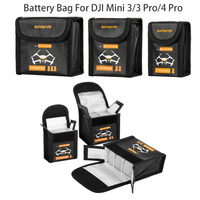 For DJI MINI 3/4 PRO Drone LiPo Battery Safe Explosion-proof Protective Bag Battery Storage Case  Accessories
