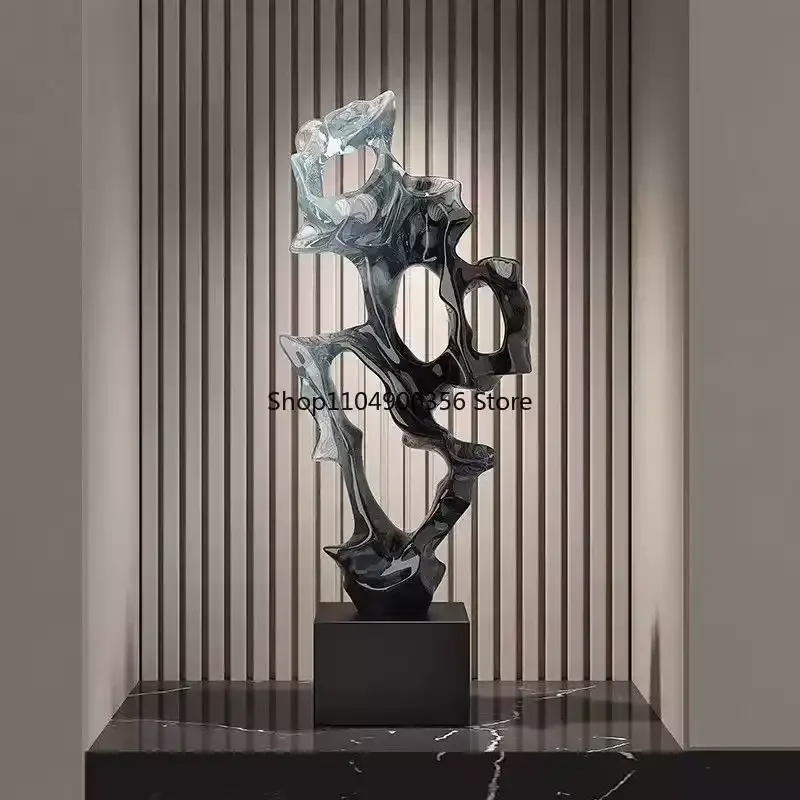 حجر لتشغيل الحرف اليدوية التجريدية النحت الحلي غرفة المعيشة مدخل خزانة النبيذ الزينة #2