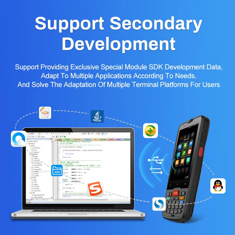 CENAVA Pro-Grade Neues Android NFC 4G Warehouse Data Collection Terminal Industrieller robuster Handheld-Android-PDA-Barcode-Scanner