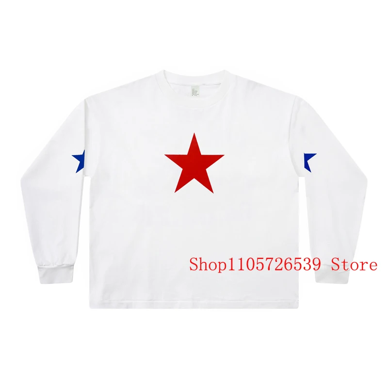 2026 High Quality Cotton Kanye West Tee Men Women Casual Loose Mask Printed Tops Stock