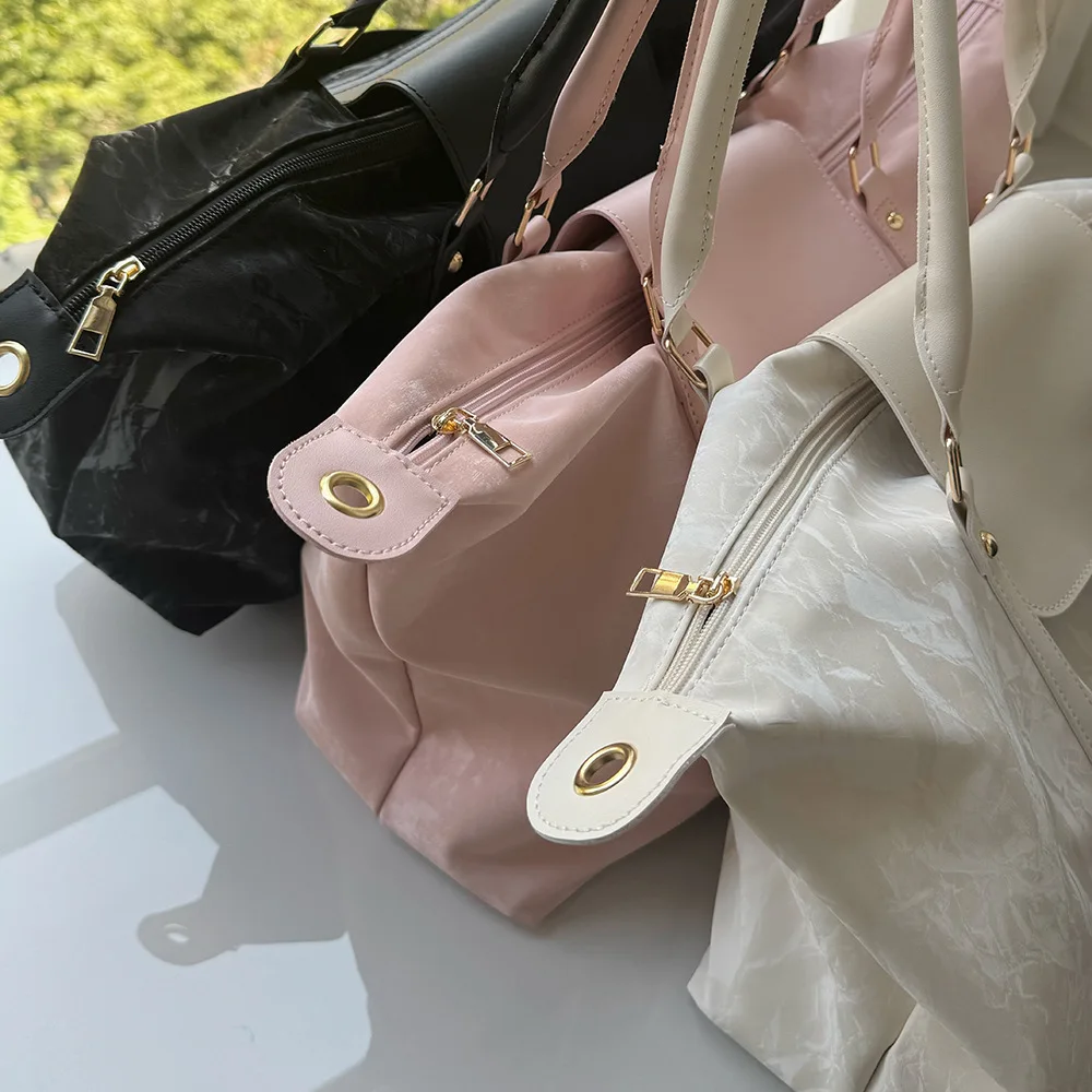 Travel Tote Bag Soft Versatile Casual Single Shoulder Messenger Bags Men's and Women's Bag Luggage Sports Yoga Storage Bag