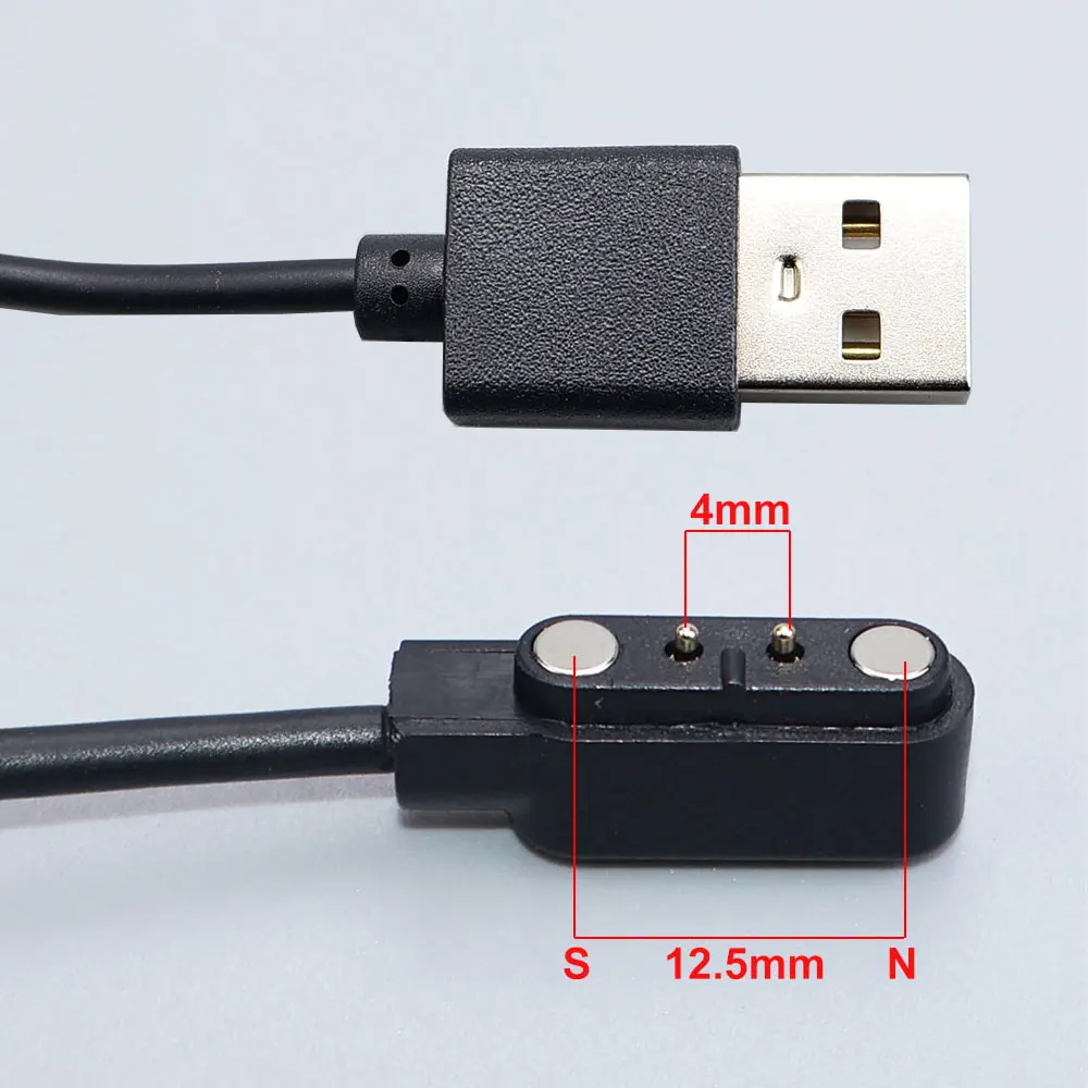 YanXi 2-Pin 4-Pin Smartwatch-Ladestation Adapter USB-Ladekabel für Erwachsene/Kinder Smartwatch Stromladekabel Zubehör