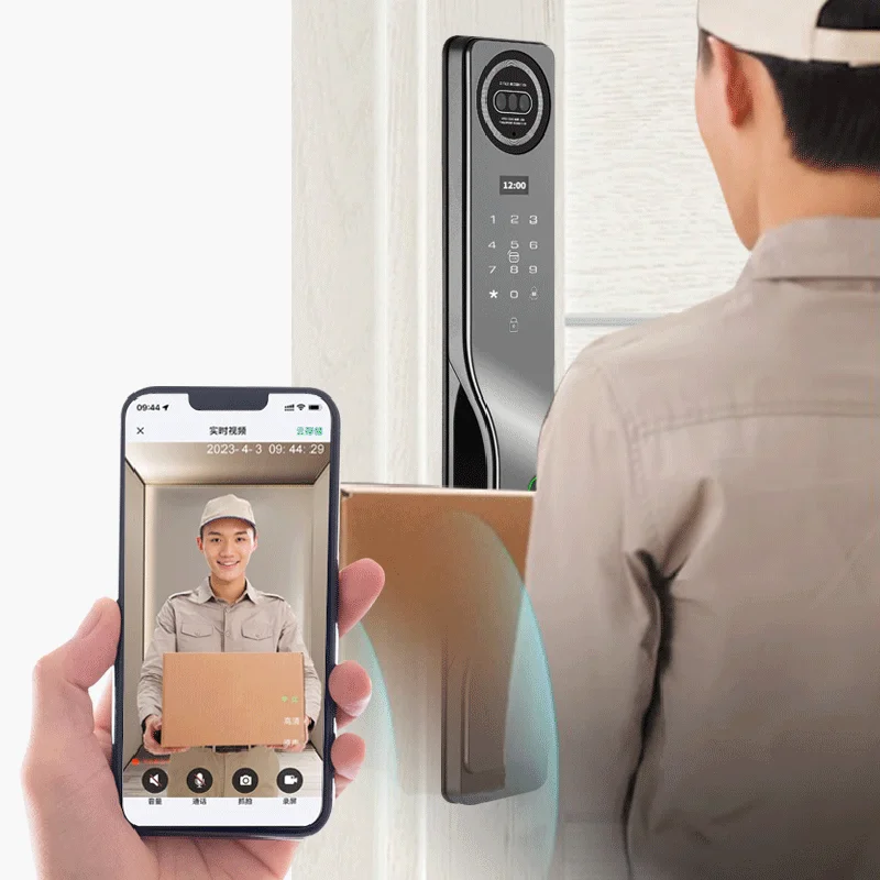 Tuya APP Facial Recognition Intelligent Lock Home Anti-theft Door Fingerprint Lock Electronic Lock Password Lock Front Door