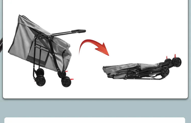 Medium To Large Dog Pet Stroller Multifunctional and Foldable Suitable for Outdoor Travel, Large Size for Commuting and Portable