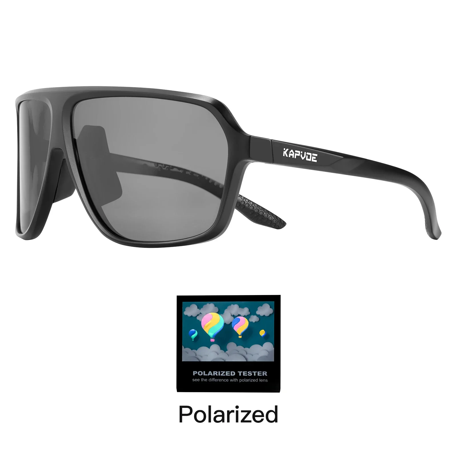Kapvoe Polarisierte Radfahren Sonnenbrille Straßenreiten für Männer Angeln Gläser Mountainbike Fahrrad Brille MTB Brillen Geschwindigkeit Sport