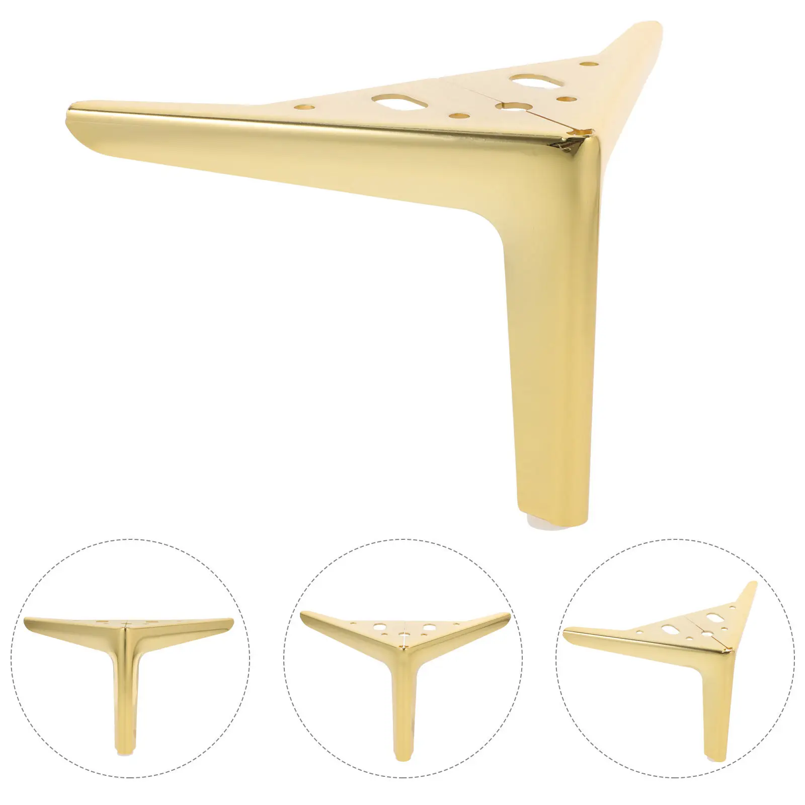4Pcs Metal Furniture Legs Heavy Duty Cabinet Feet Sofa Bed Dresser Replacement Furniture Support Couch Legs Couch Feet
