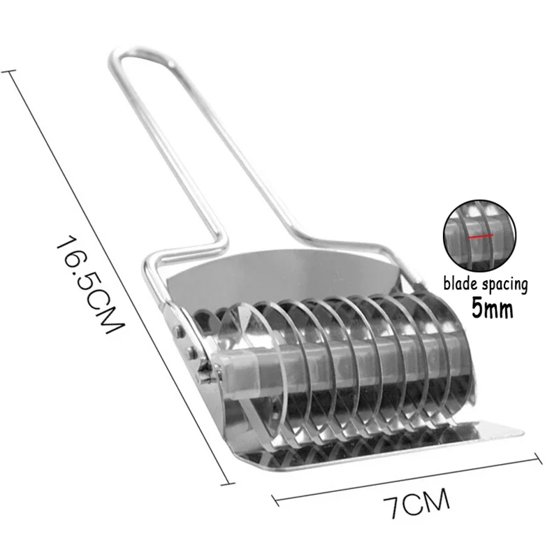 Spaetzle Makers Shallot Cutter Non-slip Handle Manual Section 1PC Noodles Cut Knife Pressing Machine Stainless Steel