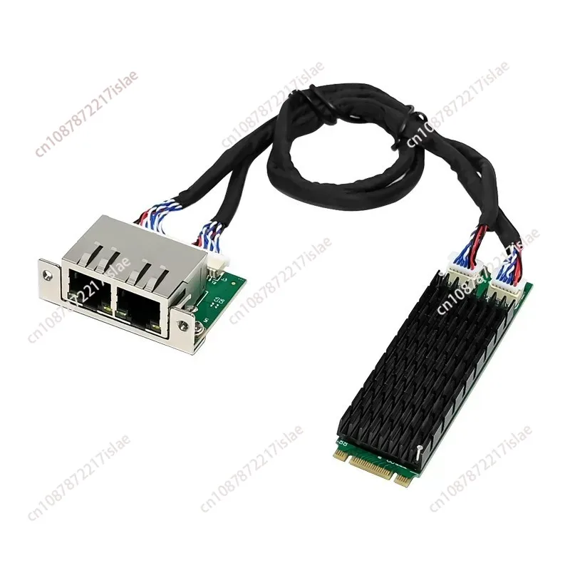 M.2 NVMe 2280 to Dual Gigabit Ethernet Adapter with I210 I211 ETHERCAT Support