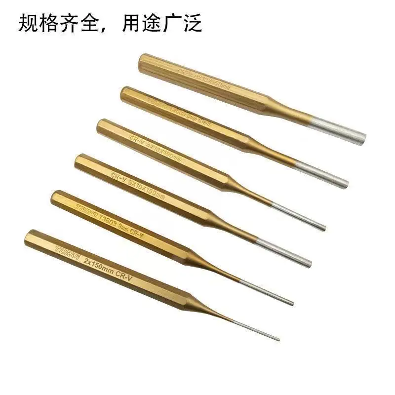 

Cylinder Center Punch 1.5-10 MM Round Pliers Cr Vanadium Steel High Strength Expansion Pin