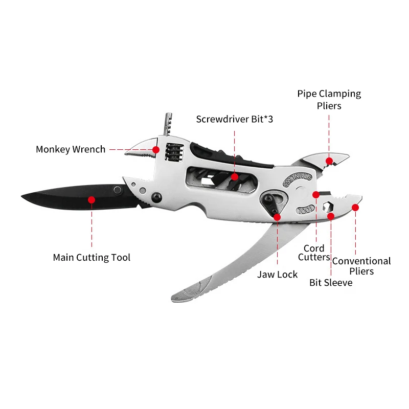 Outdoor Multifunction Tools Portable Multifunction Pliers Knife Outdoor Camping Equipment Multifunctional Tool Knife