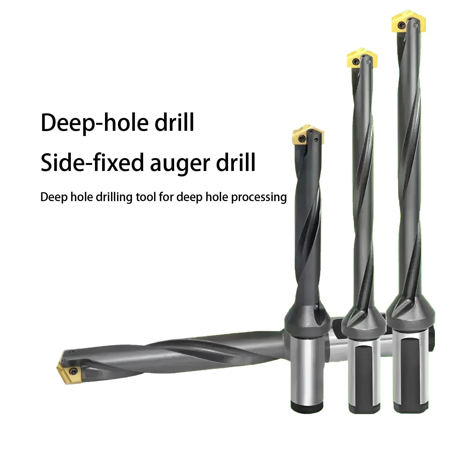 

Spiral Groove Side-Fixed Spiral Blade Spade Drill Replaceable Blade Type Ultra-Long Deep Hole Drilling Spade Drill Carbide Blade