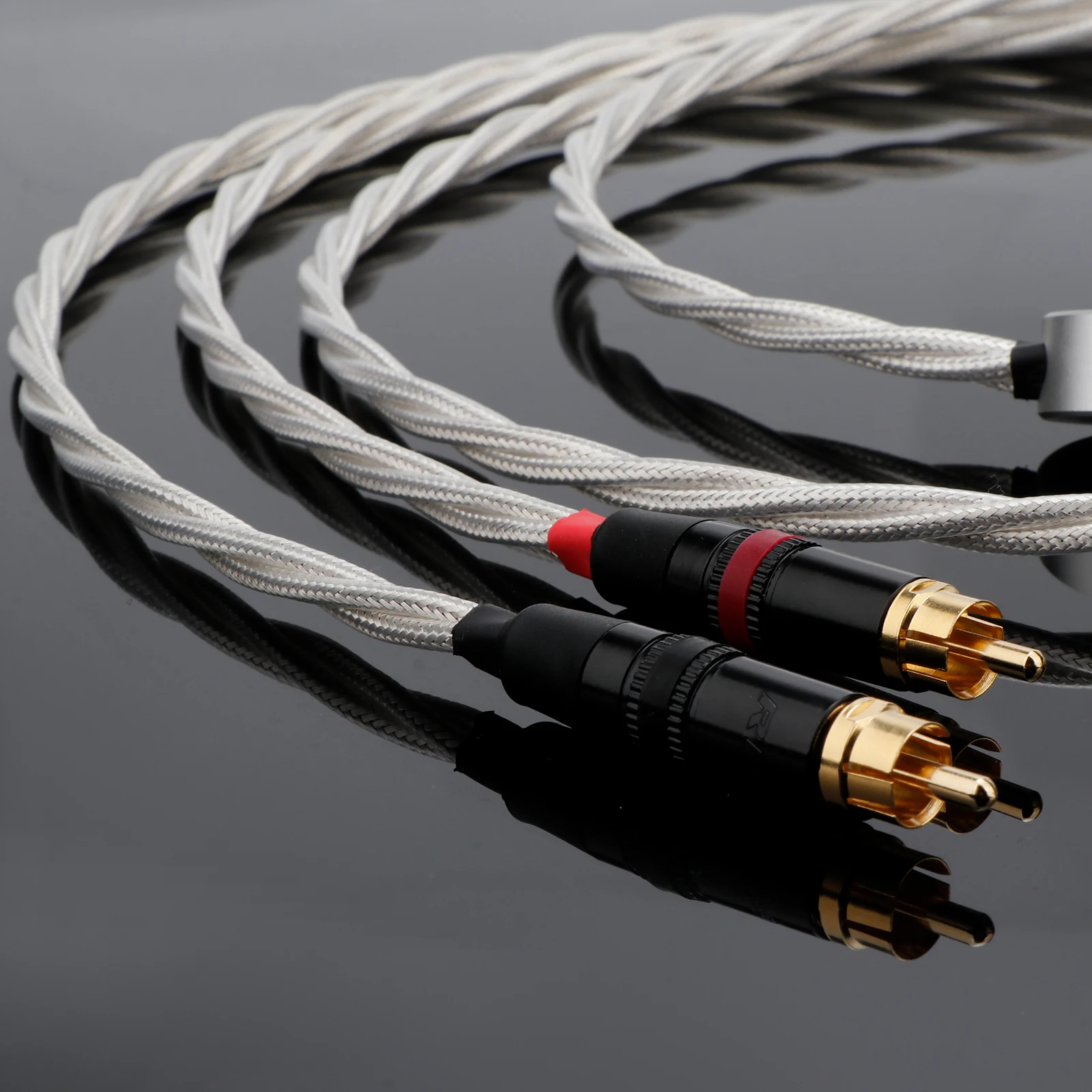 Высококачественный посеребренный сигнальный кабель HiFi OCC с позолоченными разъемами RCA/3-контактными разъемами XLR Кабель XLR/RCA для динамика AMP