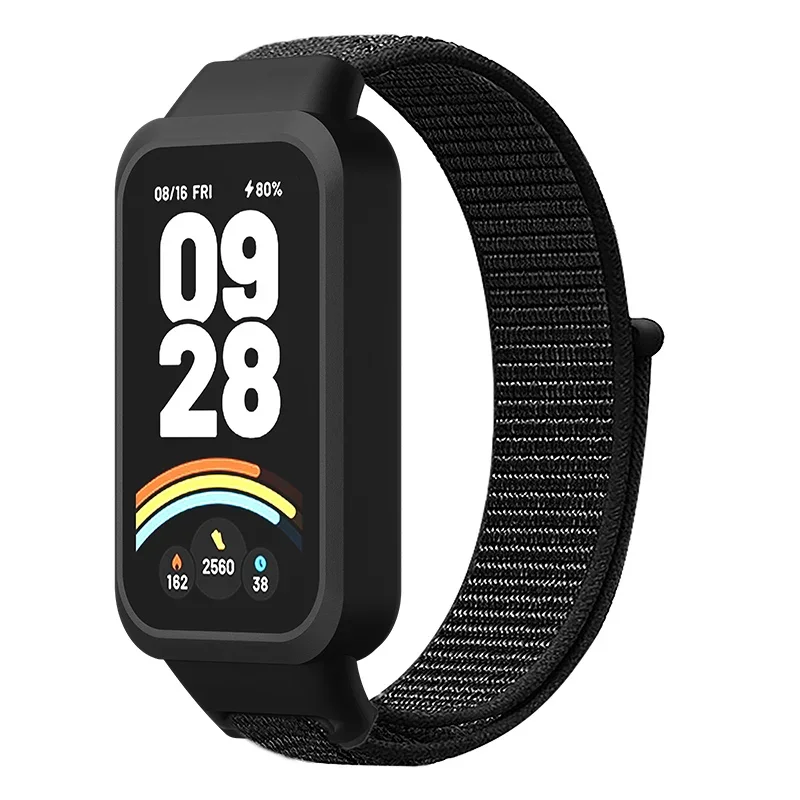 Nylon Loop Strap For Xiaomi Band 9 Active/Redmi Band 3 Smartwatch Comfortable bracelet wristband For Xiaomi Band 9 Active Correa