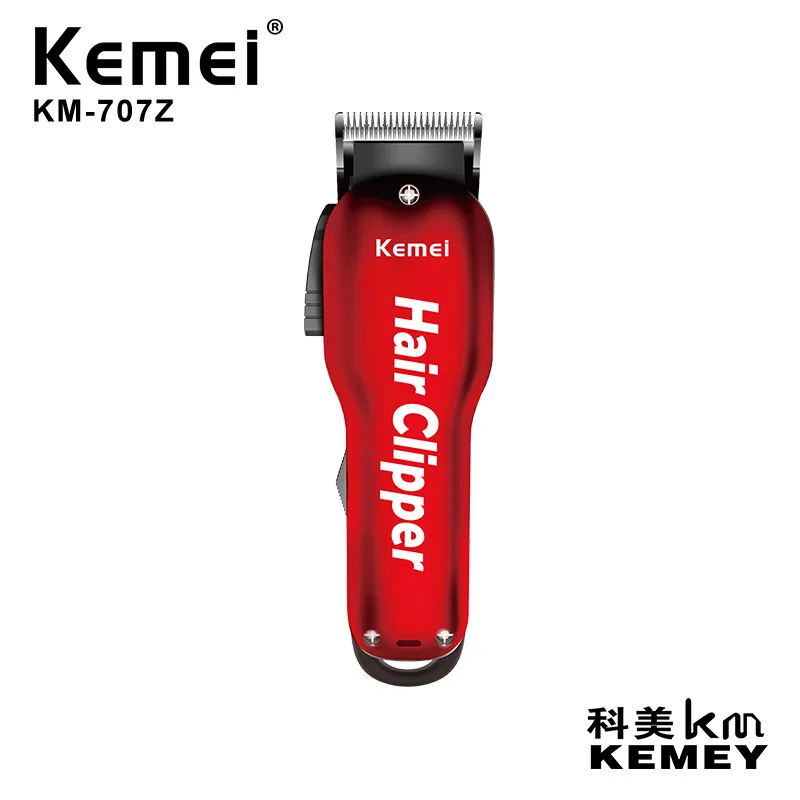 

Электрическая машинка для стрижки Kemei, электронная машинка для стрижки, регулируемая двойная Гибкая голова из красной углеродистой стали с бесшумным шумоподавлением
