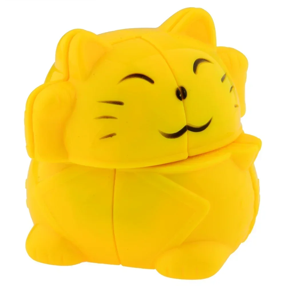 Yongjun Cartoon Lucky Cat Magic Cubo 2X2 Speed Kubus Creatief Educatief Speelgoed Cadeau Idee Verjaardag Kerstcadeaus Speelgoed Voor Kinderen