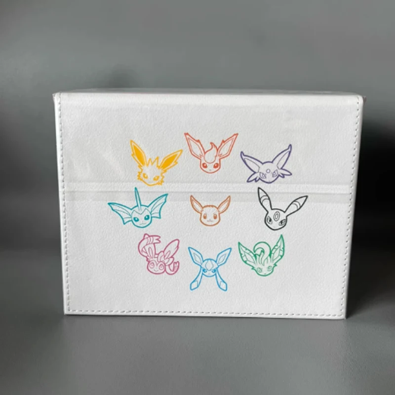 กล่องเก็บการ์ดอนิเมะ PKM TCG ลายอีวุย รุ่นพรีเมียม ความจุขนาดใหญ่ ทนทาน เหมาะสำหรับเก็บการ์ดสะสม ของขวัญ ของเล่น
