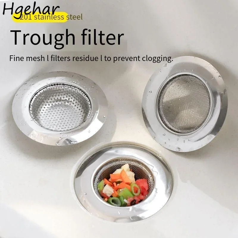 Kitchen Sink Strainer Stainless Steel Anti-blocking Portable Bathroom Hair Catchers Stopper Bathtub Waste Filter Plug Baño Home