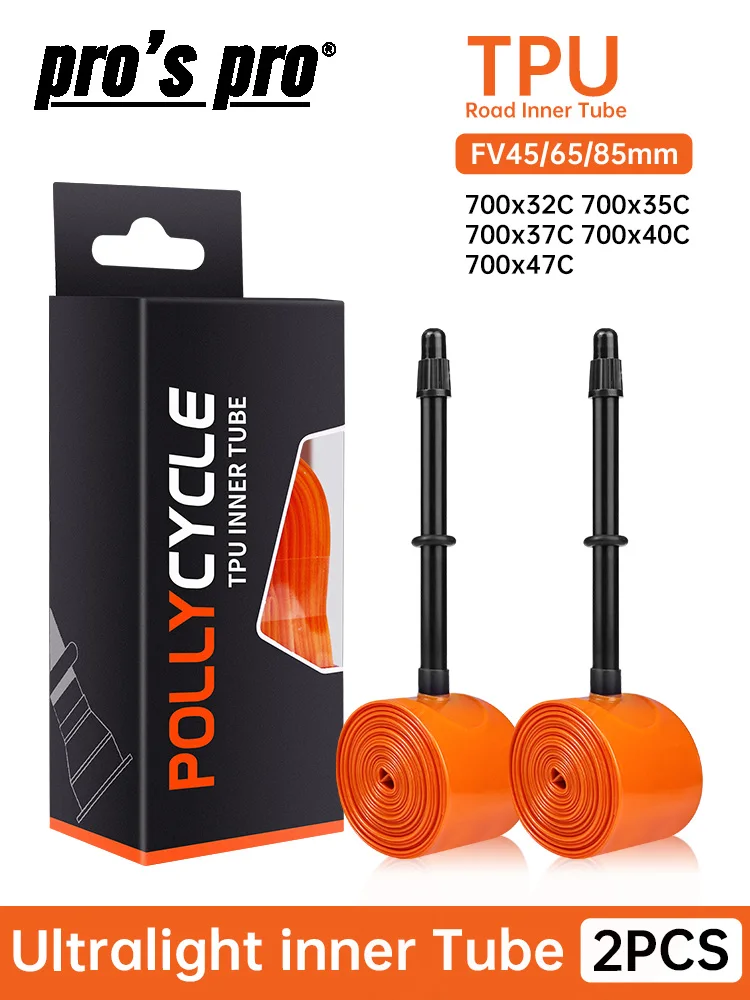 AliExpress PRO'S PRO Gravel Road Bike Off-Road Inner Tube TPU 700x32c 35c 38c 42c Puncture-Resistant MTB Bicycle TPU Inner Tube French Valve45/65mm