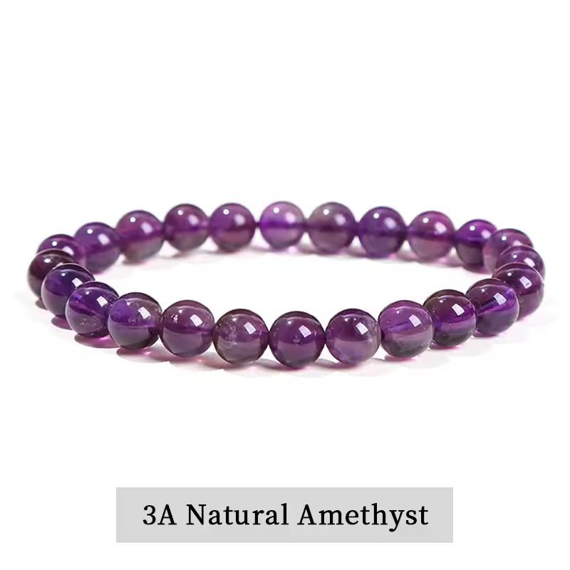 JD Natural Stone Beads Bracelet Amethyst Tiger Eye Crystal Quartz Agate Gem Beads Bangles Women Men Reiki Healling Jewelry Gift - Image 31
