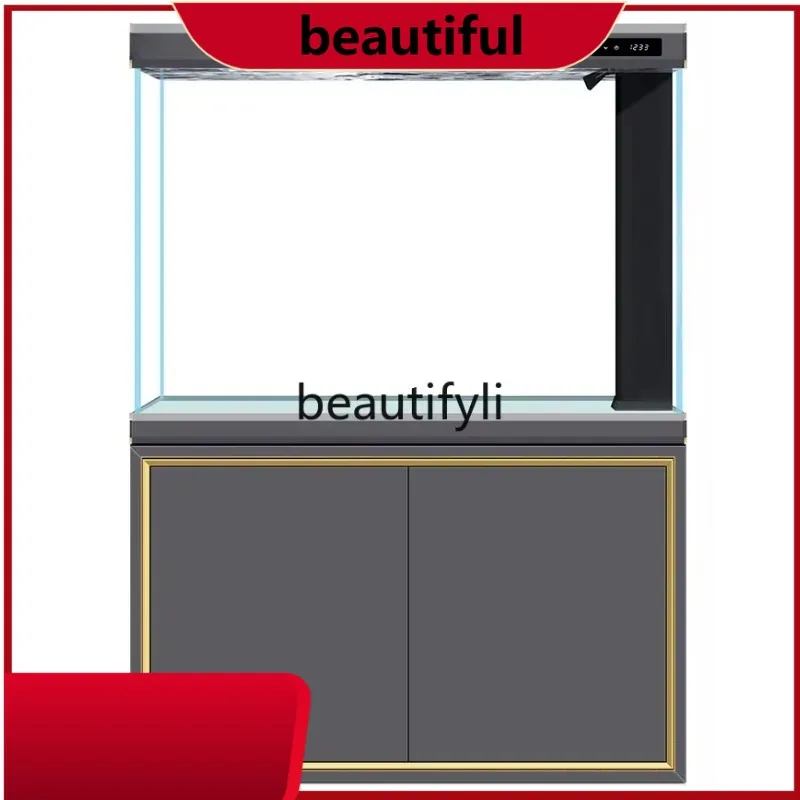 

H AFish tank ecological intelligence 2024 new aquarium light luxury ultra-white entrance large bottom filter intelligence H