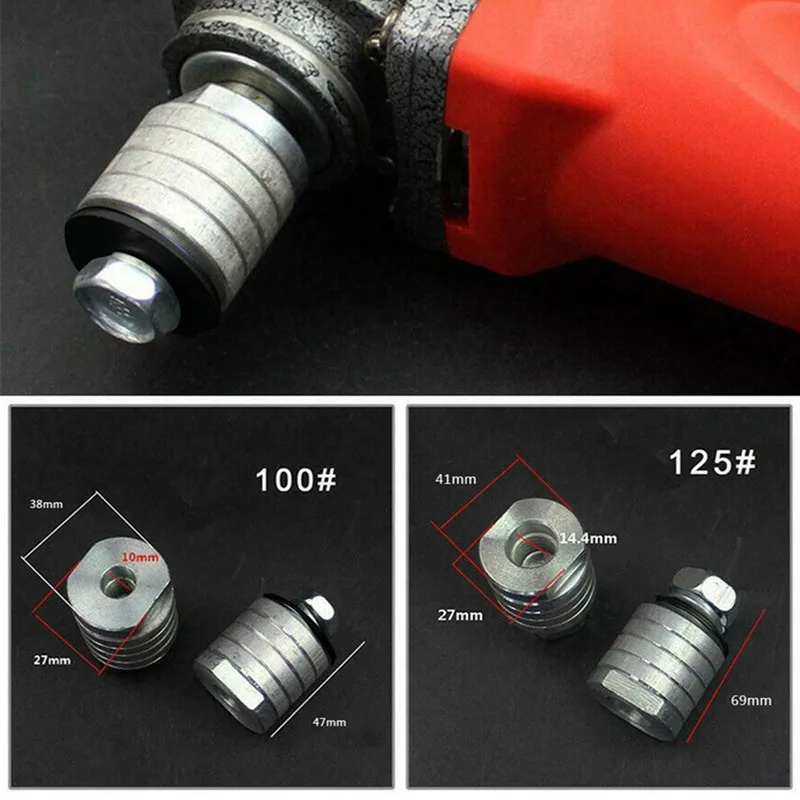 Imagem -06 - Angle Grinder para Grooving Machine Adapter Cabeça de Conversão Flange Nut Variável Slotting Grooving Machine M10 M14 100 125230