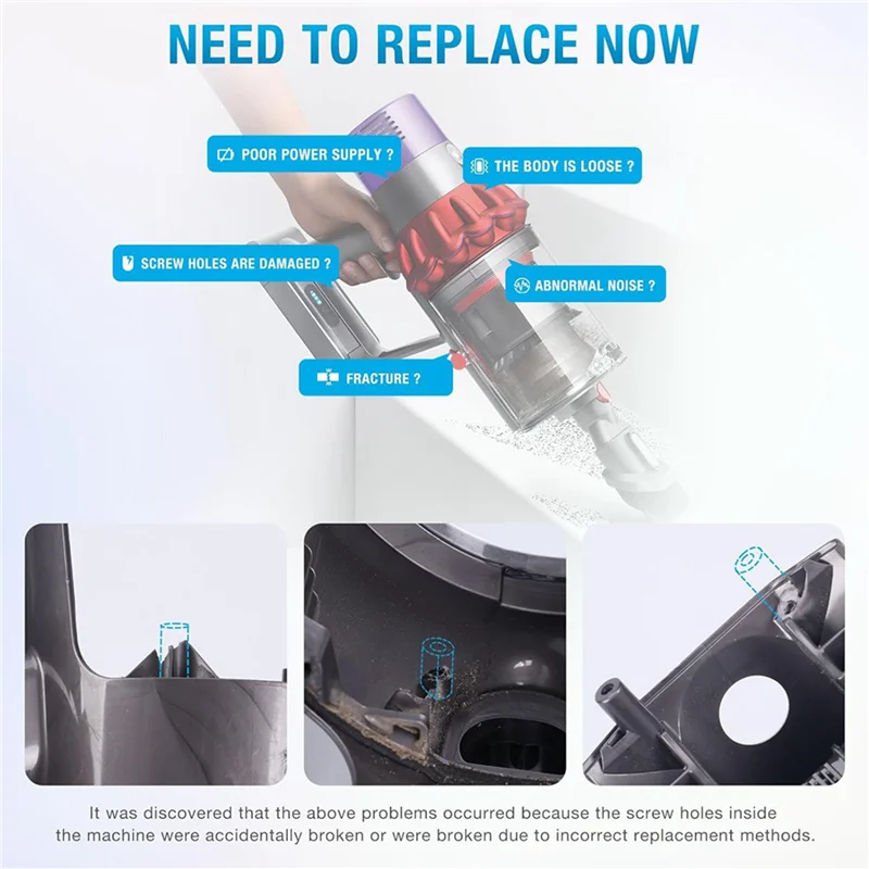 

AC23-2X Main Body Assembly Housing Replacement For Dyson V11 SV14 Vacuum Cleaner Main Body Service Assembly Casing