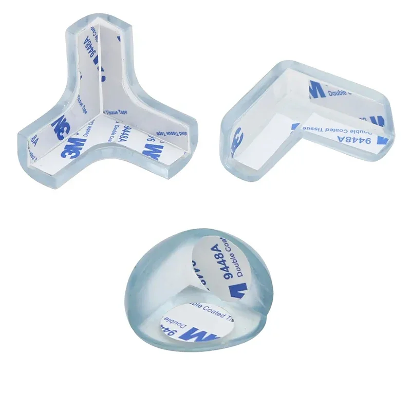 4-16 Pieces Transparent Table Corner Protective Cover for Children's Baby Safety Silicone Anti-collision Table Protective Cover