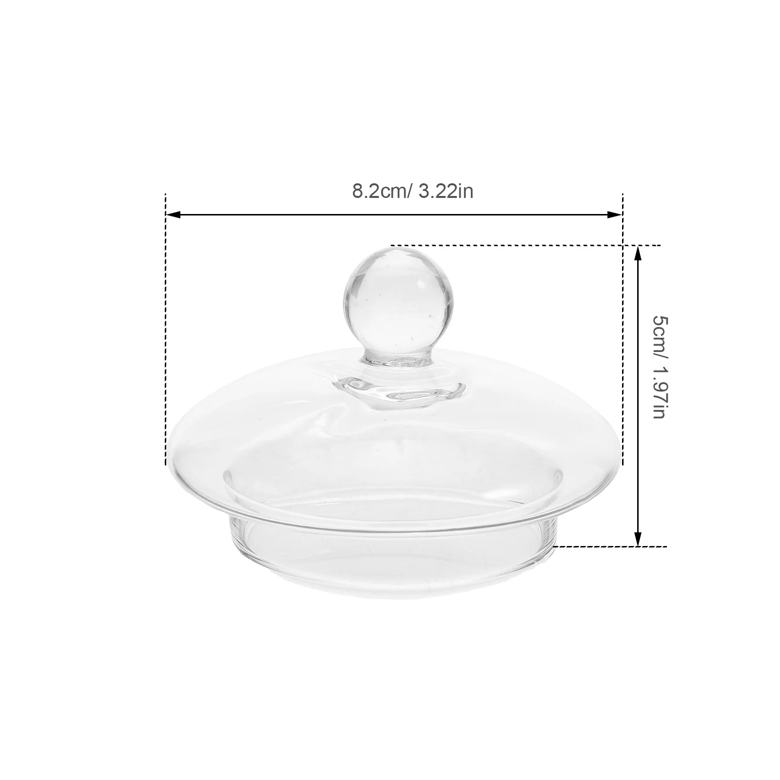 Glass Teapot Lid Heat-Resistant Transparent Cover Easy to Use for Tea Kettle Household Supply Tea Pot Lid