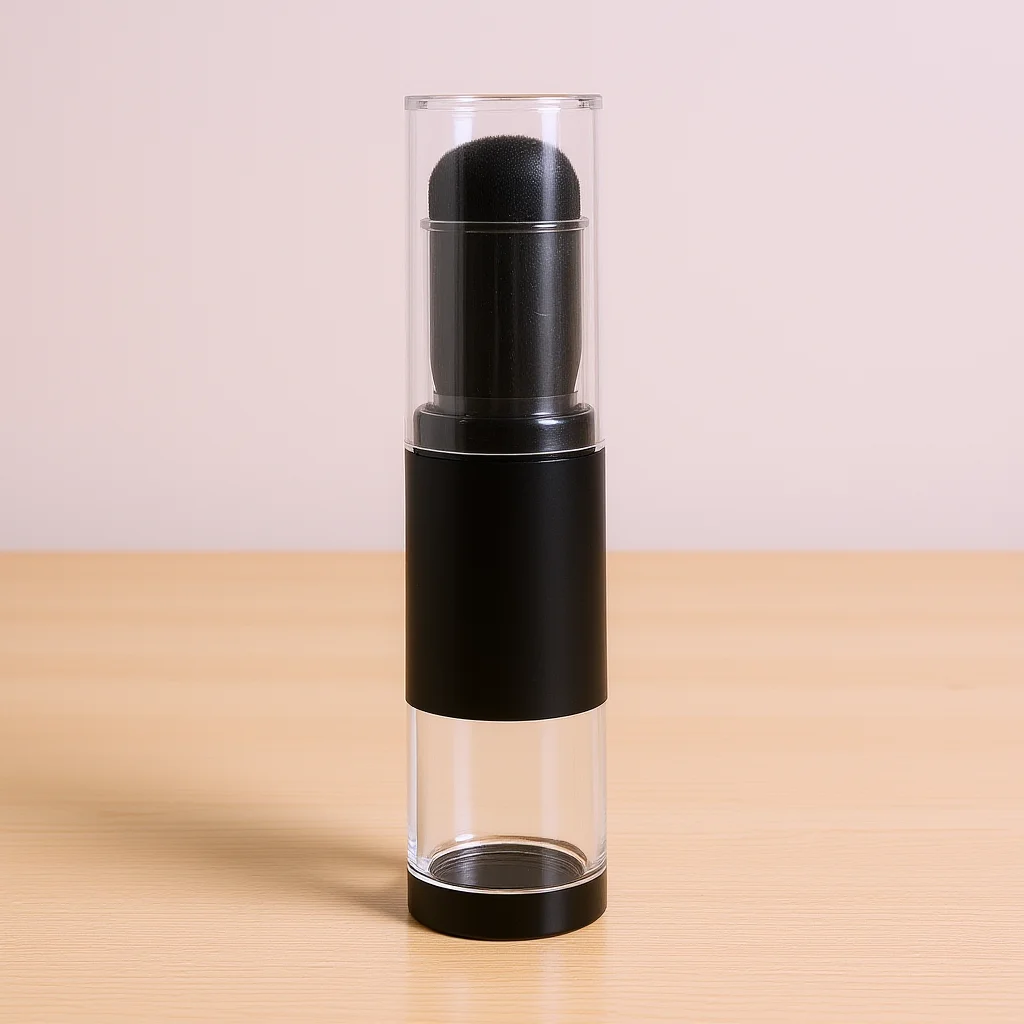 

Refillable Powder Brush with Compact Design for Foundation Loose Powder and Blush Application Travel Makeup Tool for Women