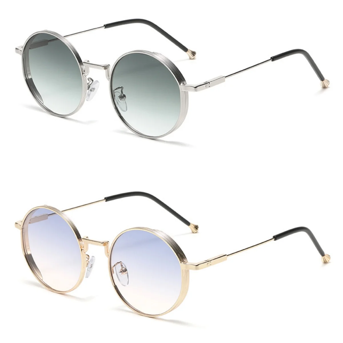 

New Oval Frame UV400 Sunglasses Women's Fashion Street Shooting Sun Glasses Neutral New Retro UV Protection Luxury Sunglasses