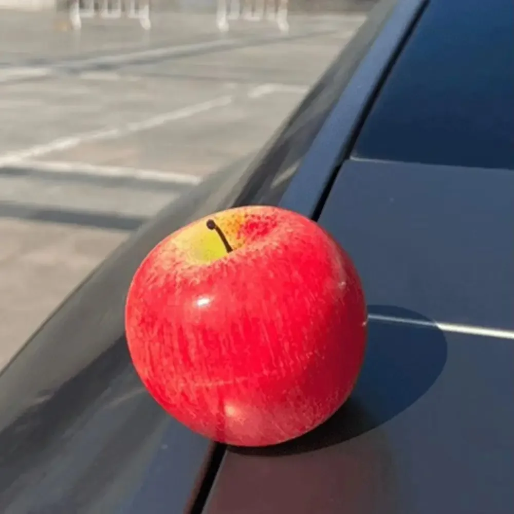 

Red Fruit Shaped Car Ornament Simulated Design Rearview Mirror Decor Modern Vehicles Hanging Ornament