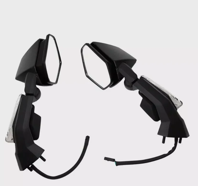 

EU quality motocycle Bling Rearview Mirrors with Turn Signal Light Bulb For Kawasaki Ninja ZX6R 2005-2008 ZX10R 2008 - 2011 2009