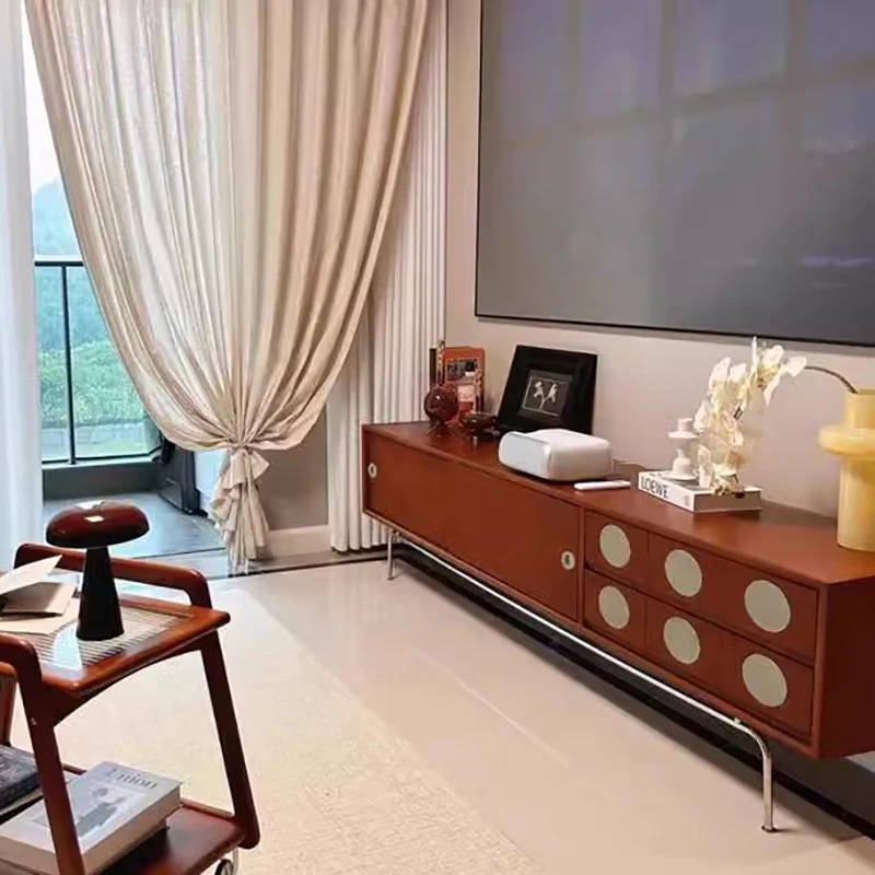 

European Retro Tv Stand Metal Legs Premium Glamour Home Decor Tv Stand Classic Beauty Muebles Televisor Home Furniture