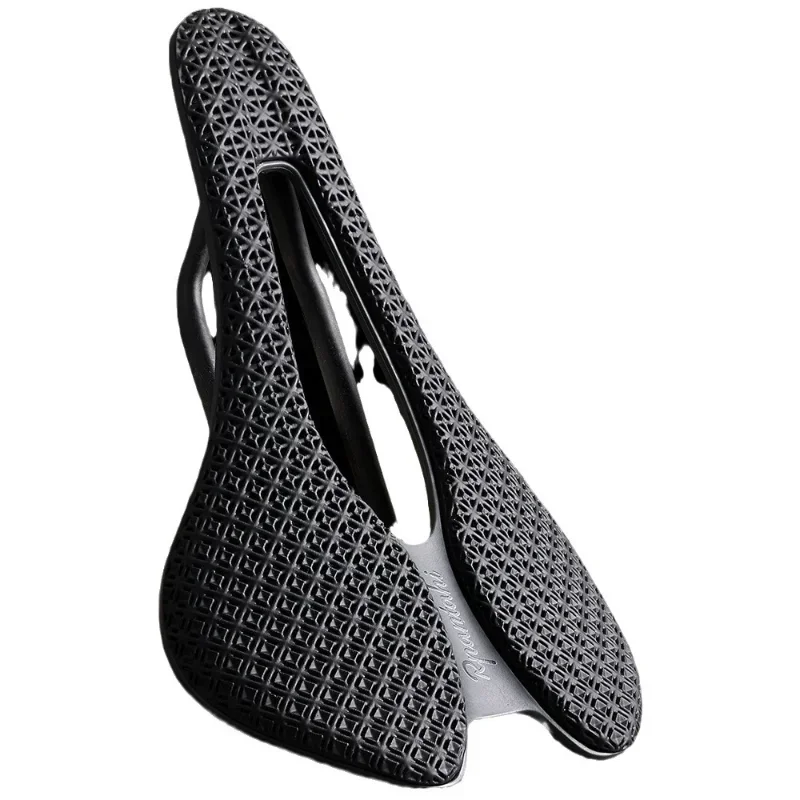 

3D Printed Carbon Ultralight Bicycle Saddle Seat Bike Cushion Road Mountain Bicycles Riding Shock Absorption Fiber Short Nose