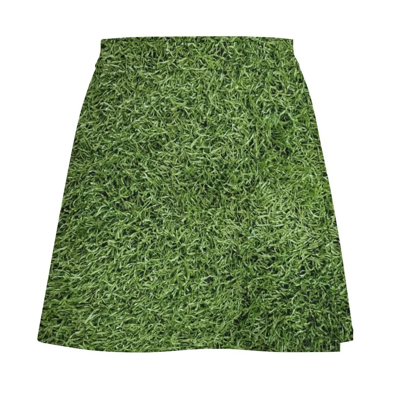 Astroturf exuberante césped verde hierba campo atlético textura Mini falda Falda corta mujer mini faldas Faldas de verano para mujer Mini falda