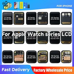 Replacement Touch Digitizer Screen Display LCD For Apple Watch Series 1 2 3 4 5 6 SE 7 8 Assembly