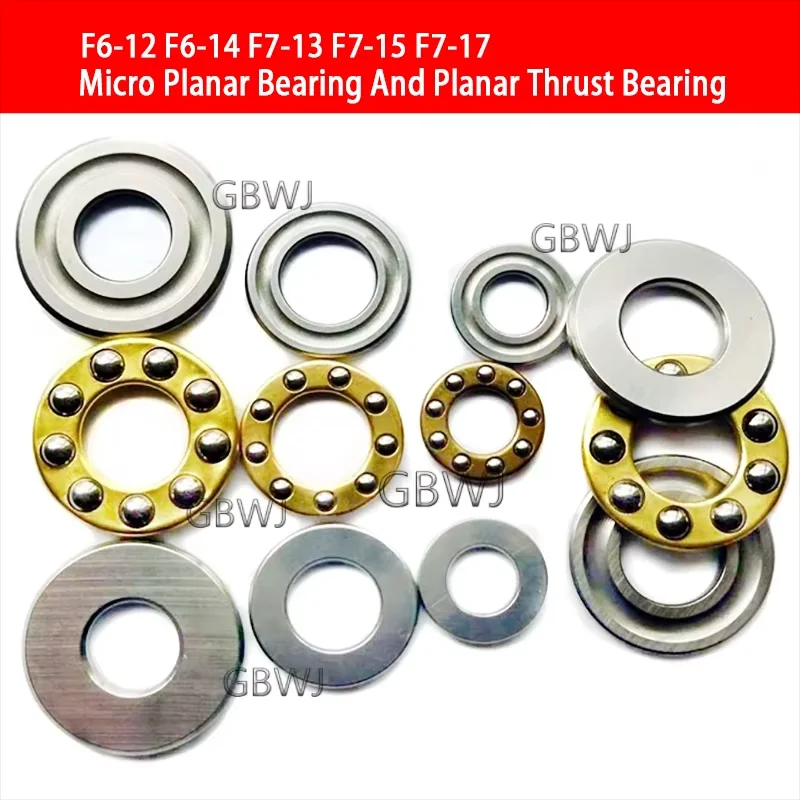 1Pcs Miniature Flat Bearing Flat Thrust BearingF6-12/14 F7-13 /15 /17 F3-8 F4-9/ F5-10/11/12 F8-16 /19 F9-17/20 F10-18 F12-21