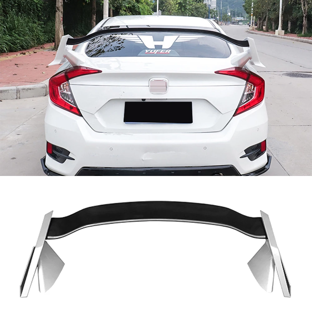 For Honda Civic 10th Type-R trim level 2016 2017 2018 2019 Rear Trunk Spoiler Tuning Rear Wing Body Kit Automobile Modifition