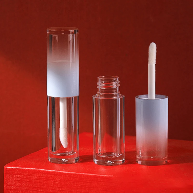 Lip Glazuurfles Gradiënt Roze Blauw Lege Lippenstift Glansbuis Hervulbare Fles Vloeistofcontainer Fles Lipgloss Monsterfles ~