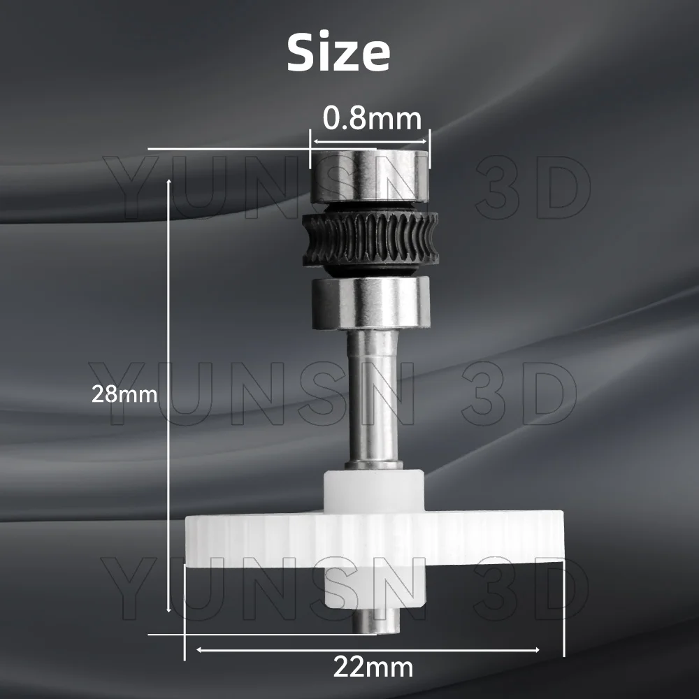 Für Bambu Lab AMS 5-Wege-Extruder-Rad (aktiv) Gehärtetes Stahl-Drahtzuführungsgetriebe für Bambulab 3D-Drucker-Teile Extrusionsrad – Detail 7