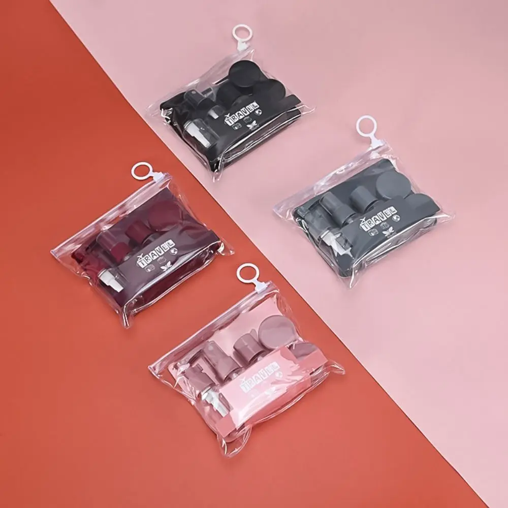 5 قطع/مجموعة من إكسسوارات السفر بالشامبو، زجاجة مستحضرات التجميل القابلة لإعادة الملء، حاوية مكياج للتعبئة الفرعية، زجاجات فارغة