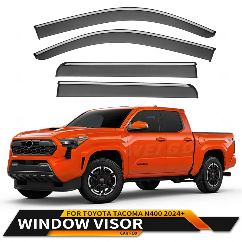 

For TO-YO-TA Tacoma MK3-N300 2016 Plastic Window Visor Vent Shades Sun Rain Deflector Guard 4PCS/SE