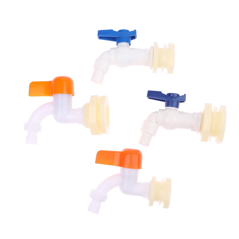 Valve d'Aquarium en Plastique, Accessoires de Jardin, Filetage Mâle, Précieux, Adaptateur de Robinet, Assemblage de Proximité, 1/2, 3/4 Pouces, 1 Pièce