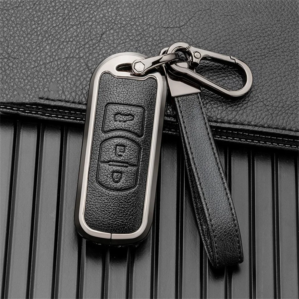 

Car Key Case Full Cover Key Bag For mazda 2 3 5 6 gh gj cx3 cx5 cx9 cx-5 cx 2020 Accessories Holder Shell Protector Car-Styling