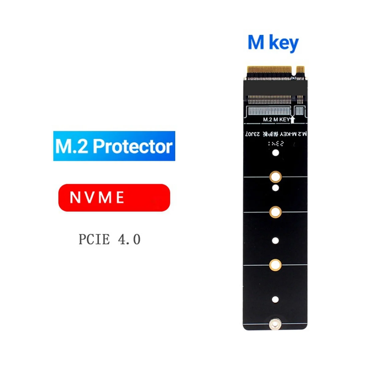 Solid State Drive Protector Adapter, PCB Board Converter, M Proteção Chave, PCIe 4.0, Suporte 2230 a 2280, M.2 NVMe