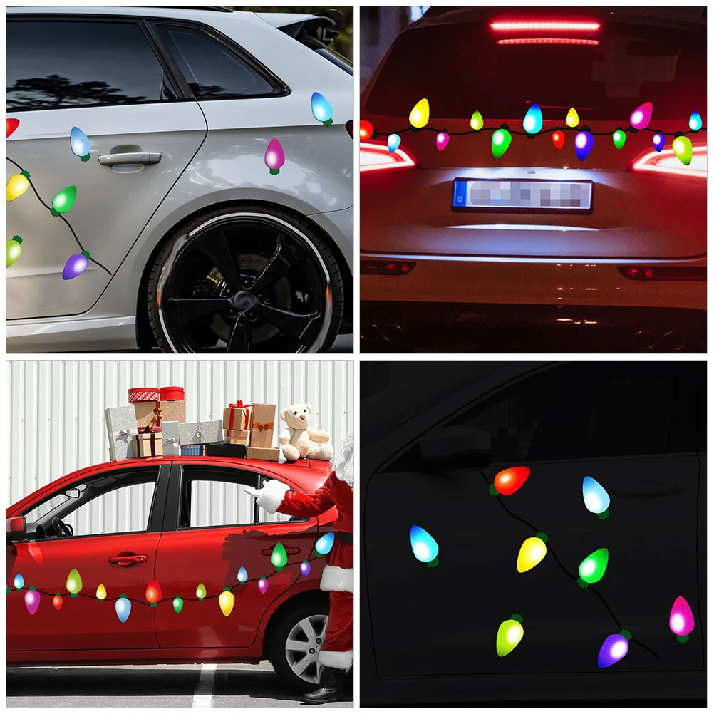 

Magnetic Reflective Light Bulb Car Exterior Decoration Magnets Refrigerator